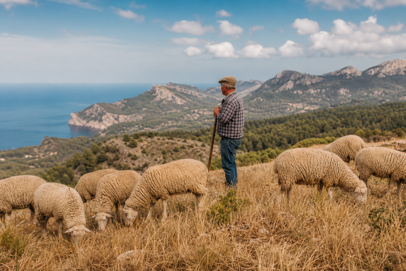Schafe auf mediterraner Weide auf Mallorca – Bestandsbeobachtung und Vorsorge im Alltag
